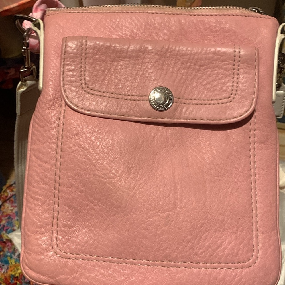 Coach Crossbody Pink Leather